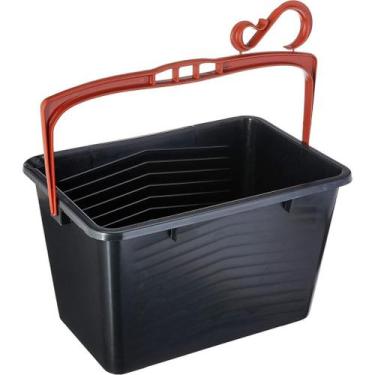 Imagem de Pincéis Atlas 610p Cacamba para Pintura Preta 10l