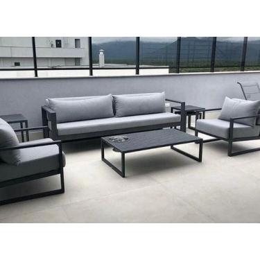 Imagem de Jogo de Sofá completo de alumínio para jardim sala piscina - Sarah Móv