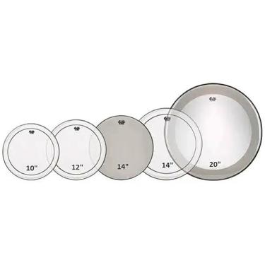 Imagem de Kit de Peles Remo Encore Pinstripe Tons 10¨,12¨,14¨, Bumbo 20¨ Powerstroke, Caixa 14¨ (10631)