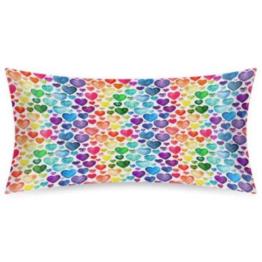 Imagem de Fronha King Size de cetim de seda para cabelo e pele, capa de almofada macia e refrescante, arte colorida, com fecho de envelope para dormir, mulheres, homens, crianças, 50,8 x 101,6 cm, 1 peça