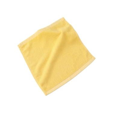 Imagem de Toalha de toalha, 1 pacote para crianças, banheiro, hotel, spa, cozinha, toalhas multiuso e panos de rosto 24 cm x 24 cm (amarelo)
