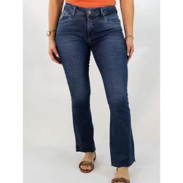 Imagem de Calça Jeans Feminina Flare Petit Alta Azul Médio Anticorpus-Feminino