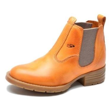 Imagem de Botina Infantil Couro Menino e Menina Macia Confortavel Resistente-Masculino