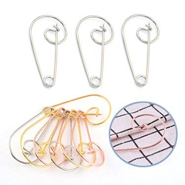 Imagem de Alfinetes de segurança grandes de metal - pino espiral prata de 5,5 cm para cobertores, saias, artesanato, kilts, artesanato, acessórios para casa, 40 peças (prata)