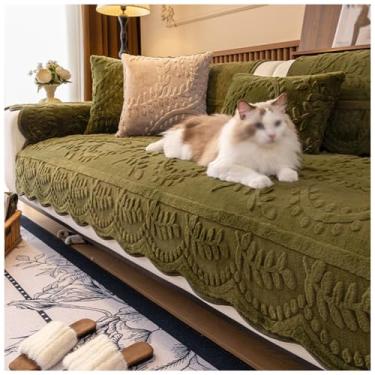 Imagem de SPXMQSS Capa de sofá seccional, capa de sofá supermacia, capa de canto de 1/2/3/4 lugares, universal antiderrapante em forma de L, protetor de móveis E 90 x 240 cm