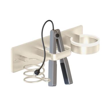 Imagem de Suporte De Parede Para Secador De Cabelo | Organizador De Ferramentas De Cabelo Armazenamento Vertical - Suporte Para Chapinha - Para Banheiro Armário Dormitório Universitário Apartamento Casa De Camp
