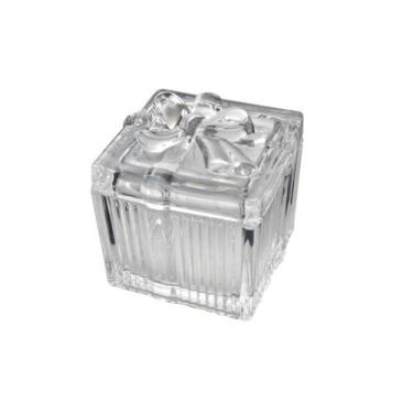 Imagem de Porta joia de vidro com tampa laço 6cm - SANXIA