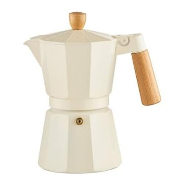 Imagem de Máquina de café expresso Chá da tarde Café expresso Capacidade para 6 chávenas (Bege)