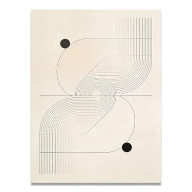 Imagem de LKXGRRSFG Arte em tela minimalista azul minimalista: Serenidade tons neutros grande área em branco para decoração de espaço calmo 11,20 x 45 cm sem moldura