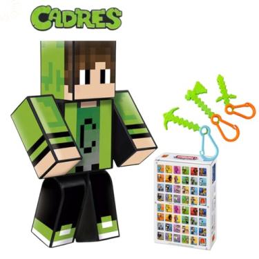 Imagem de Brinquedo Cadres Articulado 25cm com 3 Chaveiros, Personagem Youtuber + Jogo da Memória