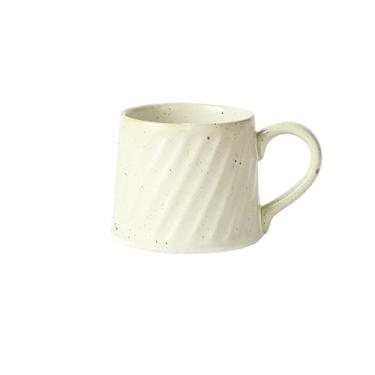 Imagem de Caneca de chá Caneca de cerâmica grande com padrão manchado, retrô, latte, simples, europeia, café feito à mão Xícaras de café