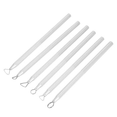 Imagem de Yctze 6 Pçs Liga de Alumínio Gravura Escultura Raspador Conjunto de Ferramentas para Escultura Em Cerâmica de Argila-Modelagem de Precisão e Acessórios de Modelagem