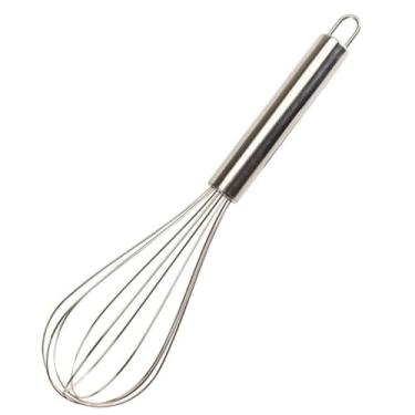 Imagem de Fue/Fouet Batedor Manual Profissional em Aço Inox para Ovos e Massas, Utensílio de Cozinha com Design em Espiral