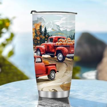 Imagem de Copos isolados de 623,7 g Caneca Copo Elegante Aniversário Presentes de Natal para Mulheres Mães Meninas Acessórios Essenciais de Viagem Essenciais Deve Ter Alça Fria Gelada Estilo Caminhão Pavão