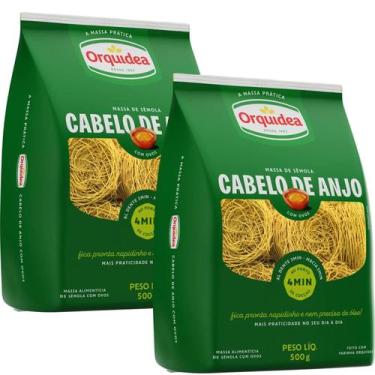 Imagem de Kit 2 Massa Ninho Com Ovos Cabelo de Anjo 500g Orquídea