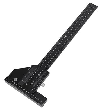 Imagem de Luqeeg Régua de Carpintaria de Liga de Alumínio, Régua Precisa de Pinça Vernier para Modeladores 30cm