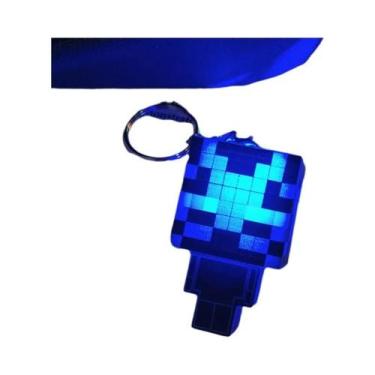 Imagem de Chaveiro Minecraft Brilhante Mini Blocos De Construção Brinquedo Ilumi