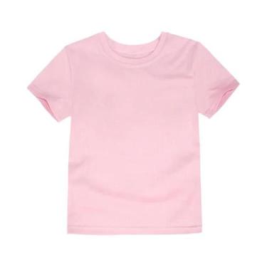 Imagem de Camisetas Clássicas De Algodão Brancas E Pretas Para Meninos E Meninas