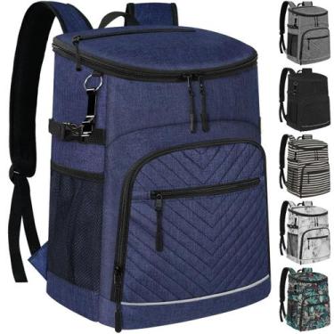 Imagem de Mochila Cooler Capolo, impermeável, impermeável, 30 latas, azul
