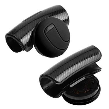 Imagem de Luqeeg Botão Giratório do Volante, Fácil Manuseio, Impulsionador de Bola para Direção Suave, Auxílio de Estacionamento, Estilo Elegante, Cabe Em Todos Os Veículos (Preto)