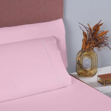 Imagem de Jogo de Lençol Casal 3 Peças 100 Algodão 400 Fios cinza - Casa Fernand