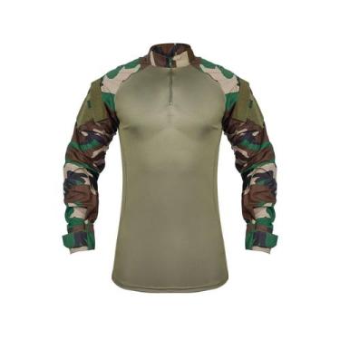 Imagem de Camisa Combat Shirt Camuflada Safo, Woodland francês, GG