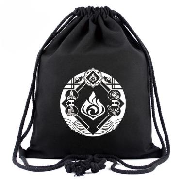 Imagem de Mochila com cordão Anime Genshins Impacts para academia ou escola