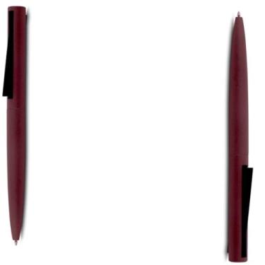 Imagem de Caneta Esferográfica Retrátil em Alumínio Reciclado, Escrita Azul, Corpo Emborrachado, Ponta Touch, Ambidestro, 0.8cm (Kit 2 Vermelho)