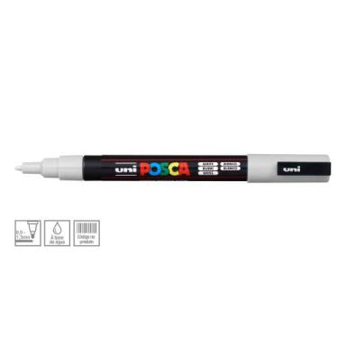 Imagem de Caneta Uni Posca Pc-3m White - UNIBALL