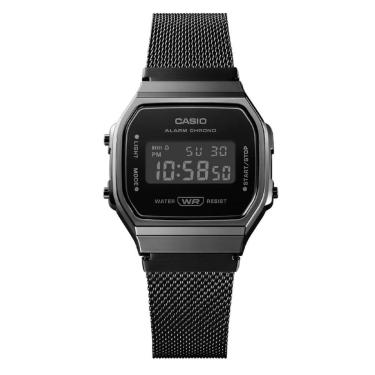 Imagem de Relógio Casio Vintage Digital Unissex A168WEMB-1BDF Preto-Unissex