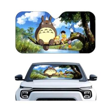 Imagem de Protetor Solar Para Carro T-TotoroES Sem Rosto, Dobrável, Isolamento E
