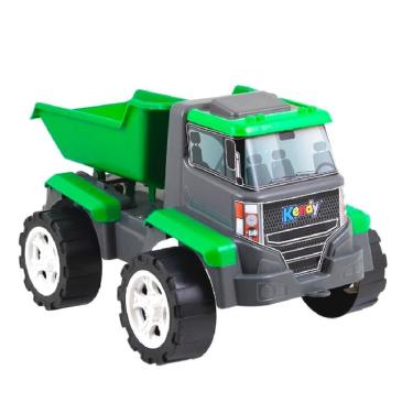 Imagem de Carrinho Caminhão De Construção Caçamba Articulado Roda Livre - Brinquedo Grande