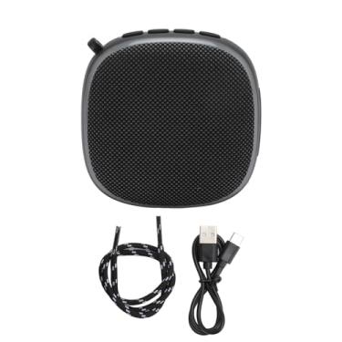 Imagem de ZJchao Alto-falante de Golfe Portátil Sem Fio Com Luz Colorida RGB 5W Som Estéreo de Frequência Total para Carrinho de Golfe ABS Tecido Silicone Bateria de 1000mAh Integrada (Preta)