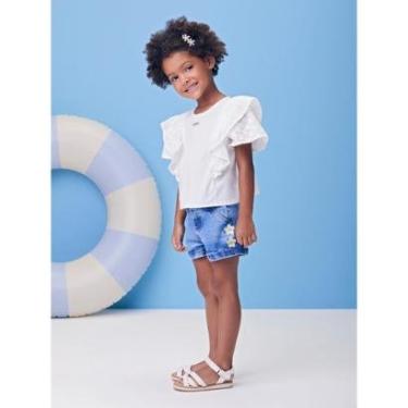 Imagem de Shorts Jeans Com Bordado Florzinhas Momi-Feminino