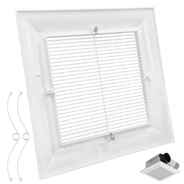 Imagem de 33.0 cm x 33.0 cm tampa da grade do ventilador de exaustão do banheiro peças de substituição serve para Panas-onic FV-GL3TDA, FV-0511VQ1, FV-1115VQ1