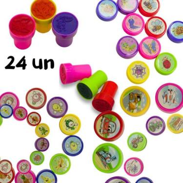 Imagem de Kit Carimbo Infantil Educativo Auto-Entintado Interativo Pedagógico Pe