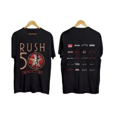 Imagem de Camiseta Retro Rock Music Rush R50 Tour 2026 Para Concerto, Casual, Co