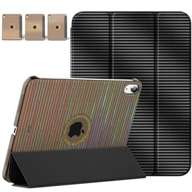 Imagem de MoKo Capa para iPad (A16) 11ª geração 2025, iPad 10ª geração de 10,9 polegadas 2022, suporte fino, capa traseira translúcida, capa inteligente, compatível com Touch ID, despertar/hibernar