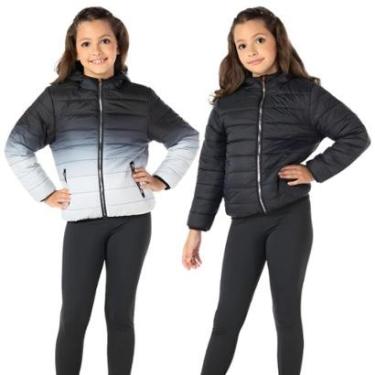 Imagem de Jaqueta Vrasalon Agasalho Infantil Dupla Face Degrade Feminina-Feminino
