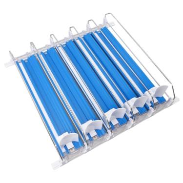 Imagem de YOUTHINK Distribuidor Automático de Lata de Refrigerante, Divisórias Ajustáveis, Distribuição Suave, Mecanismo de Carga Fácil para Máquinas de Venda Automática e Refrigeradores de Garagem (Azul)