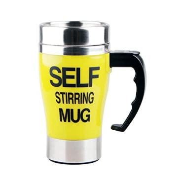 Imagem de Caneca de Mistura Automática com Tampa Elétrica para Café Leite Cacau Chocolate Quente Chá