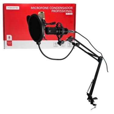 Imagem de Microfone Condensador Profissional com Fio Tomate MT3502  Padrão Cardi