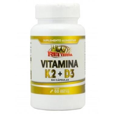 Imagem de Vitamina K2 + Vitamina D3 60 Cápsulas 500mg - Rei Terra