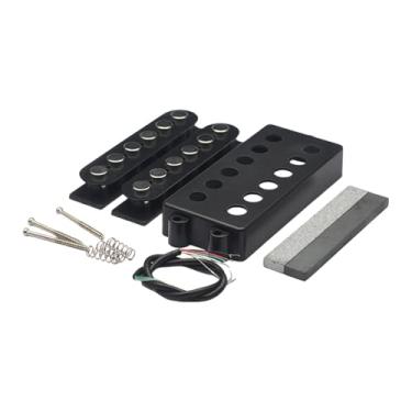 Imagem de Dynwave Kit de Captadores para Guitarra DIY com Captadores Humbucker Pré-cabeados para Baixo de 6 Cordas, Kit DIY com de Bobina Dupla para Substituição de