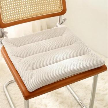 Imagem de Almofadas de veludo cotelê para cadeiras de jantar, conjunto de 2 almofadas quadradas para cadeiras de cozinha, almofadas de chão para sala de estar, varanda e escritório.