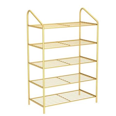 Imagem de Sapateira, organizador de sapatos, suporte de sapato, sapateira de ferro forjado, organizador de sapatos, estilo moderno, fácil de montar, prateleira de armazenamento de sapatos, organizador de