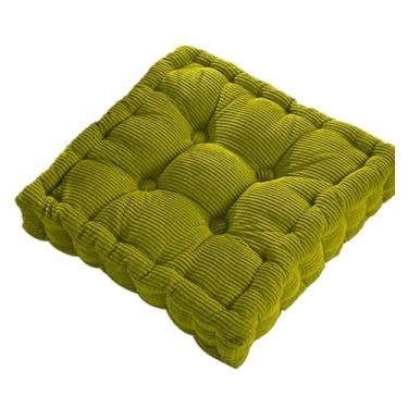 Imagem de Almofada para cadeira de escritório quadrada espessa sofá macio para decoração de piso de casa almofada de joelho têxtil tapete de escritório ao ar livre (verde)