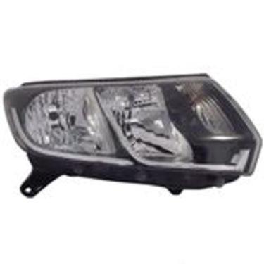 Imagem de Farol Foco Duplo Masc Negra Friso Crom LE Logan Sandero 1419