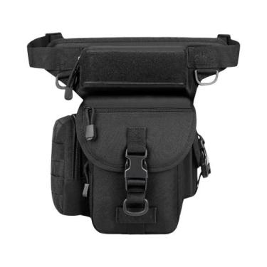 Imagem de Bolsa Tática Masculina De Cintura Em Nylon Para Perna, Câmera, Esporte