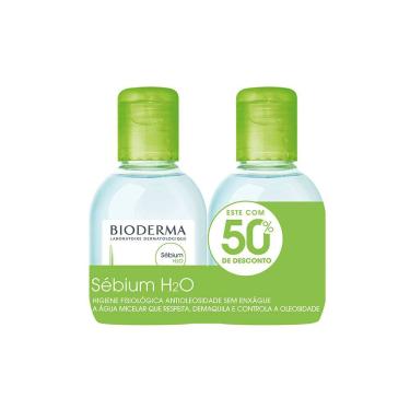 Imagem de Kit Água Micelar Bioderma Antioleosidade Sébium H2O 100ml e Ganhe 50% de Desconto na Segunda Unidade de 100ml